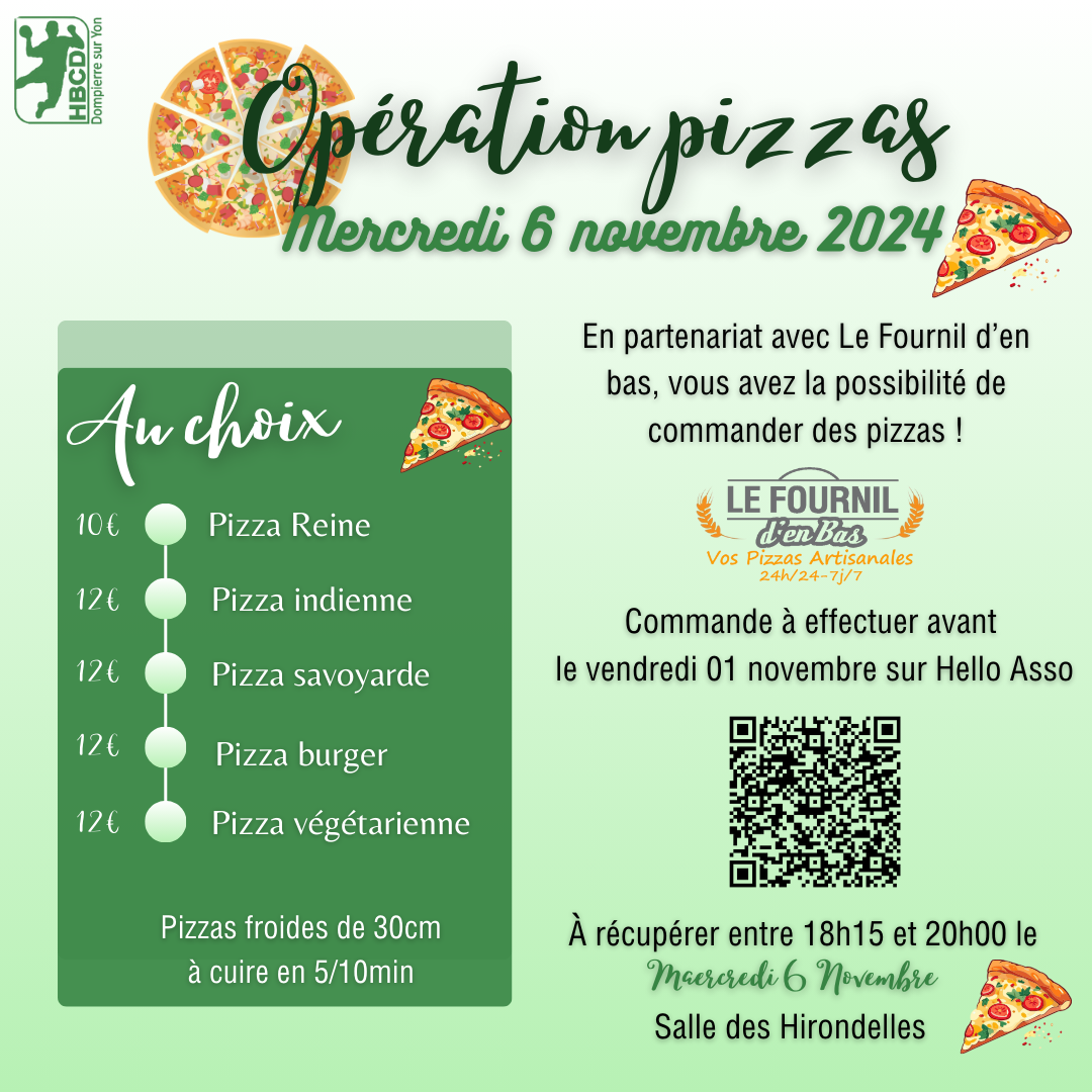 Opération Pizzas 6 novembre